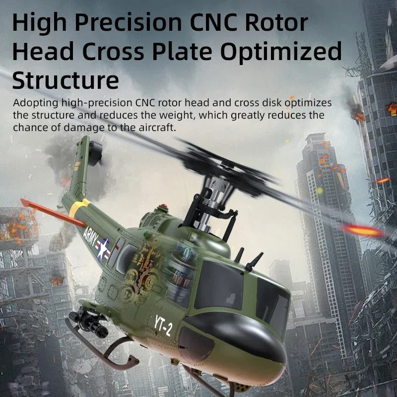 Yuxiang F07 6-Channels Remote Control Helicopter Huey Uh1d Looks Like A True 3d Special Effects Rc Helicopter Kid's Outdoor Toy