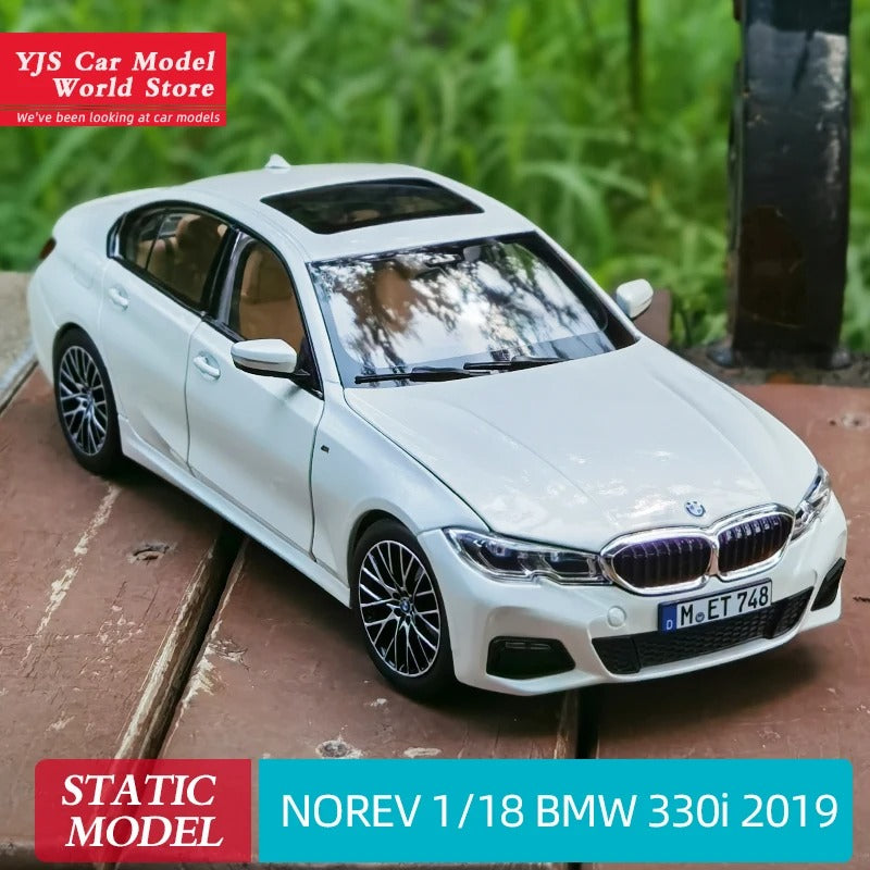 NOREV 1:18 2019 New 3 Series G20 330i White Black scale diecast scale model car Metal collectible gift to friends and family
