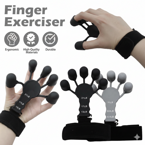 1Pcs Silicone Gripster Grip Strengthener Finger Stretcher Hand Grip Trainer Gym Fitness Training And Exercise Hand Strengthened Siddique Store