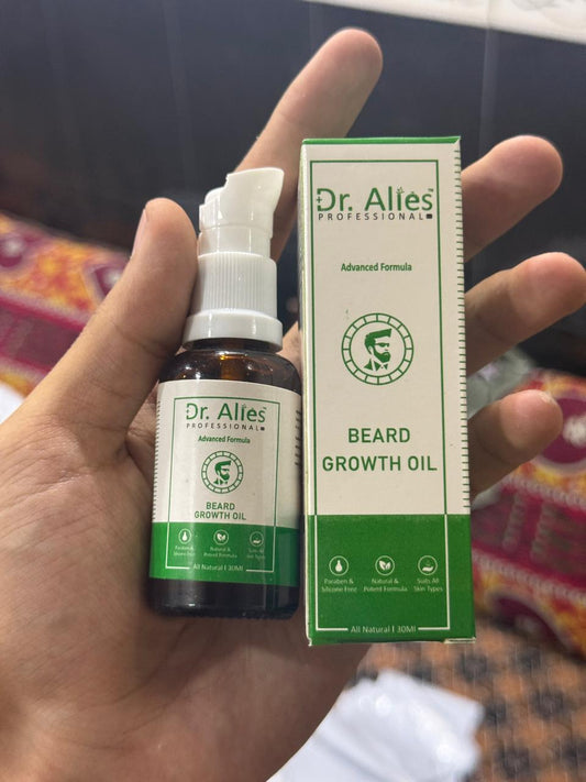 Dr Alies Professional Beard Growth Oil Natural Chemical Free Blend For Thicker Stronger Beard Growth | 30ml Siddique Store