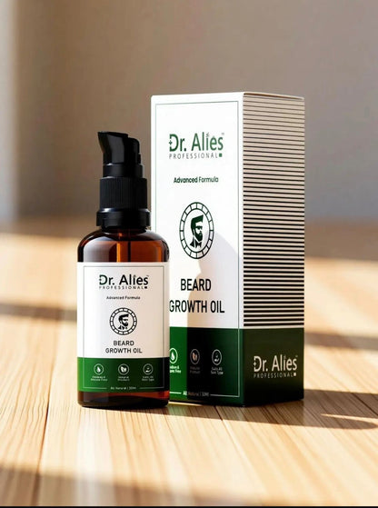 Dr Alies Professional Beard Growth Oil Natural Chemical Free Blend For Thicker Stronger Beard Growth | 30ml Siddique Store