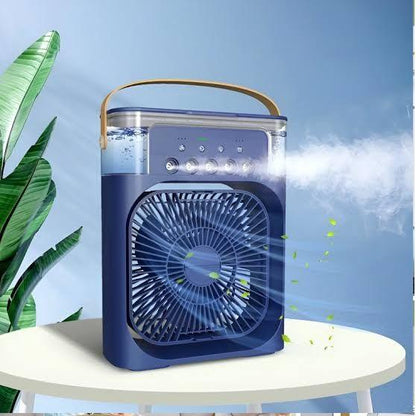 10 inch Portable Air Conditioner Fan Usb Electric Fan With Led Night Light, Fine Mist Water, And Humidifier Function Led Night Light Water Mist Mini Fan Cooler Siddique Store