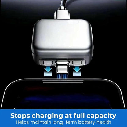 Type C Smart Auto Stop Charging Adapter, Auto Disconnect Charger – Portable USB Charger Automatically Stops When Fully Charged, Overcharge Protection