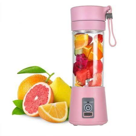 Juicer Blender 6 Blades USB Portable 380ml Mini Fruit Bottle Juicer Small Blender Siddique Store