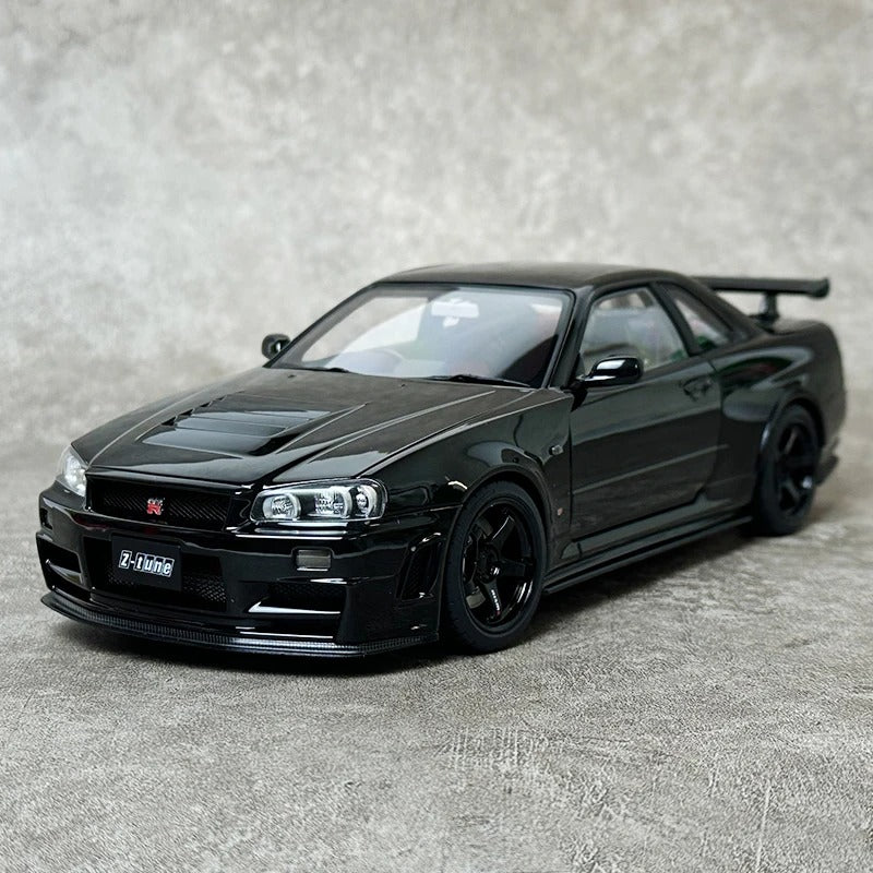 AUTOart 1:18 for Nissan R34 NISMO GT-R Z-TUNE Car model static display birthday gift Sports car model