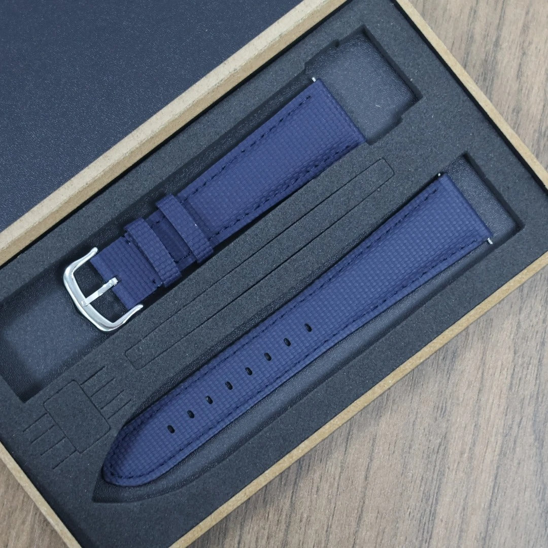 Universal Soft Sailcloth Signature Strap delugs design For Omeaga Tudor Tissot Rolex Tank Cartier Signature Watch Bands