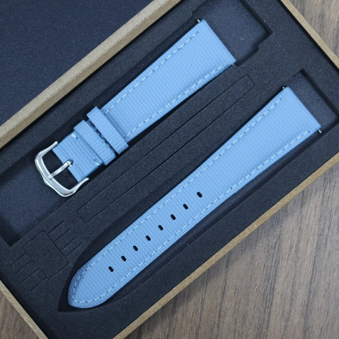 Universal Soft Sailcloth Signature Strap delugs design For Omeaga Tudor Tissot Rolex Tank Cartier Signature Watch Bands