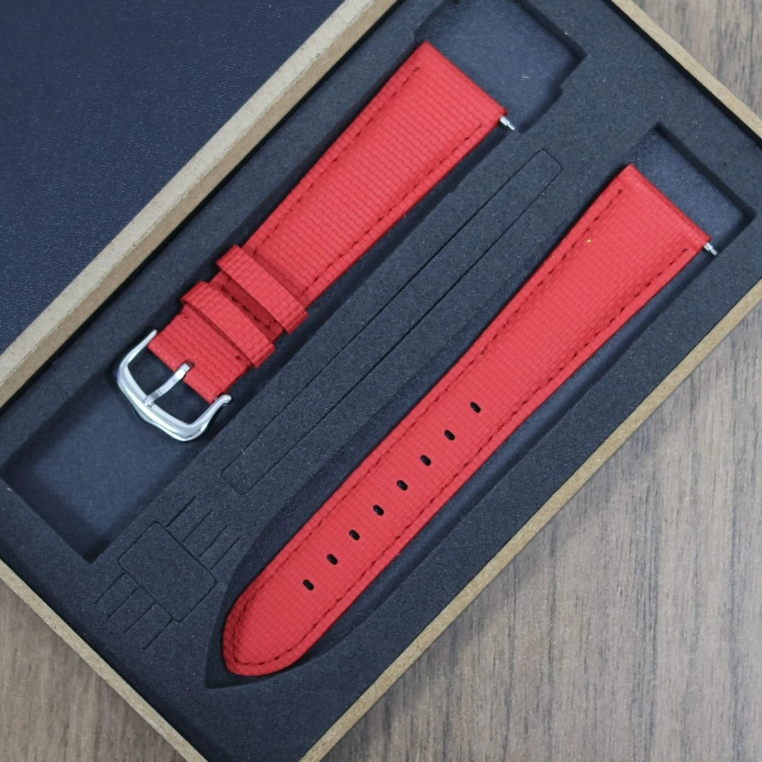 Universal Soft Sailcloth Signature Strap delugs design For Omeaga Tudor Tissot Rolex Tank Cartier Signature Watch Bands