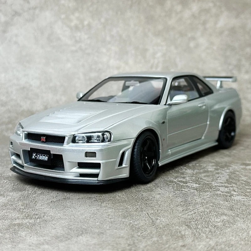 AUTOart 1:18 for Nissan R34 NISMO GT-R Z-TUNE Car model static display birthday gift Sports car model