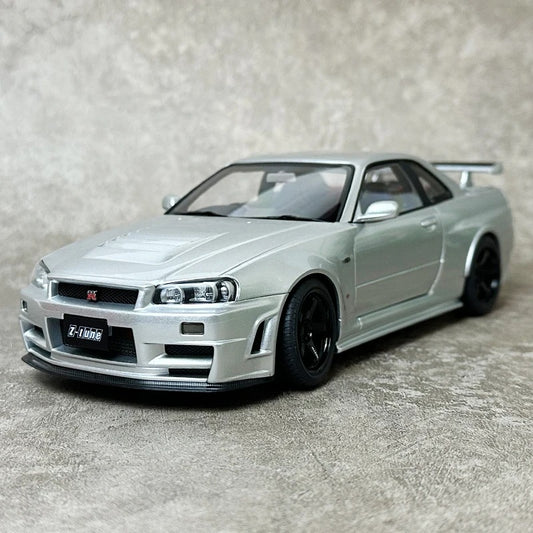 AUTOart 1:18 for Nissan R34 NISMO GT-R Z-TUNE Car model static display birthday gift Sports car model