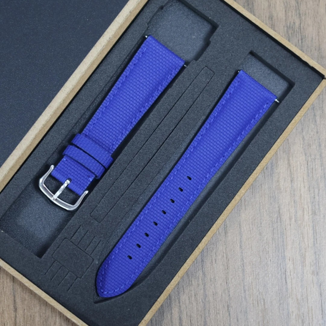 Universal Soft Sailcloth Signature Strap delugs design For Omeaga Tudor Tissot Rolex Tank Cartier Signature Watch Bands