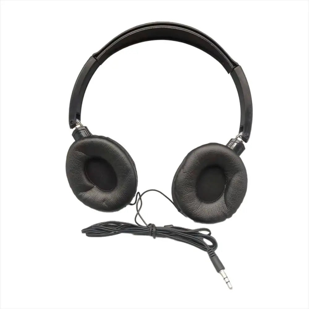 Flexible Wired Headphones HiFi Sound Music Stereo Over Ear Headset Noise Cancelling Adjustable Foldable Headphones