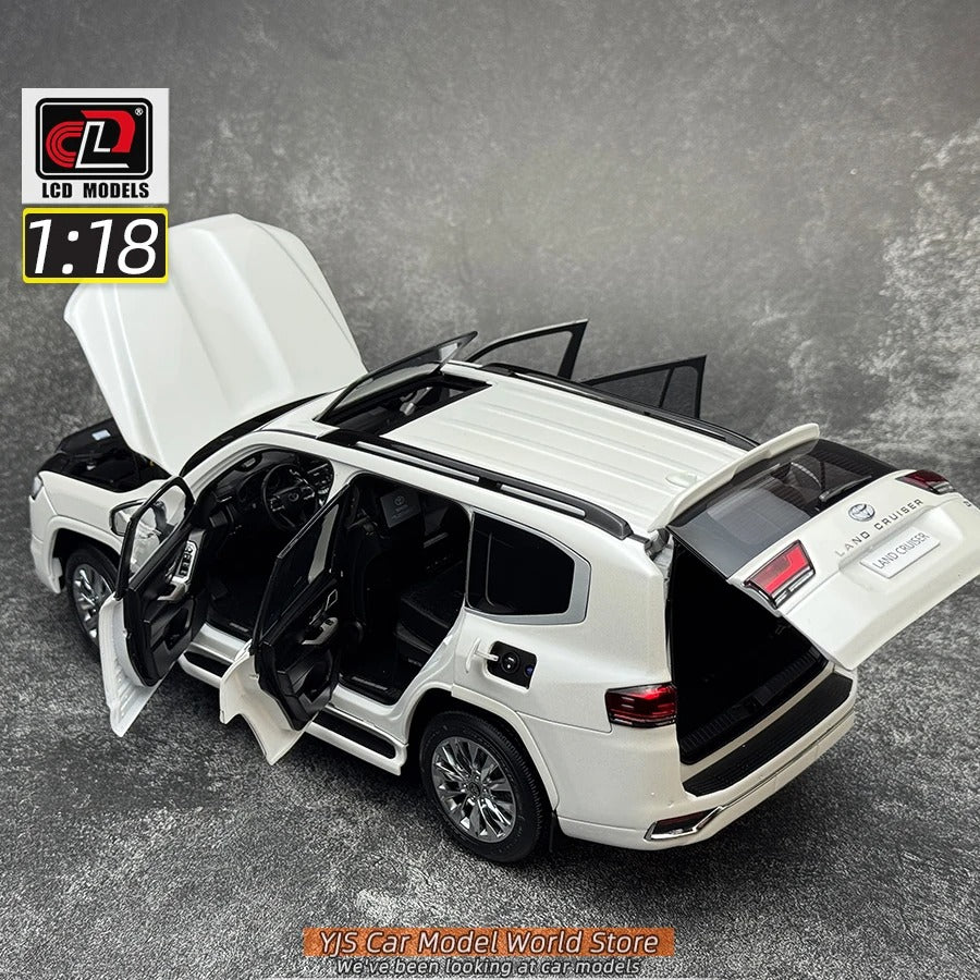 LCD Diecast model 1/18 scale Land Cruiser LC300 ZX SUV Metal car model Static display collection holiday gifts
