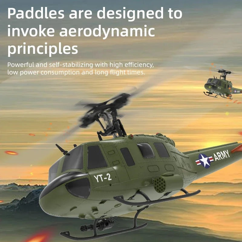 Yuxiang F07 6-Channels Remote Control Helicopter Huey Uh1d Looks Like A True 3d Special Effects Rc Helicopter Kid's Outdoor Toy