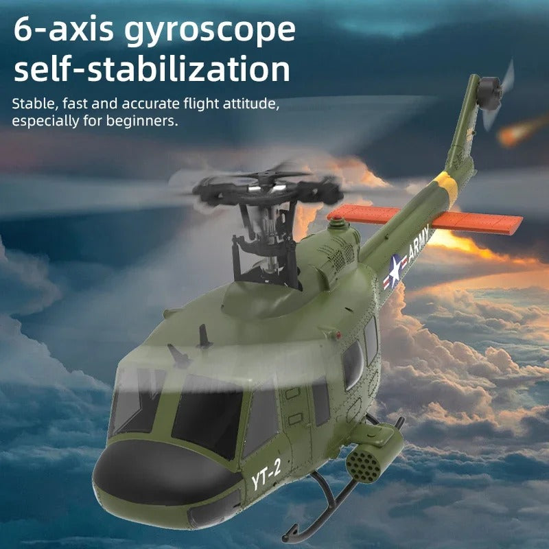 Yuxiang F07 6-Channels Remote Control Helicopter Huey Uh1d Looks Like A True 3d Special Effects Rc Helicopter Kid's Outdoor Toy