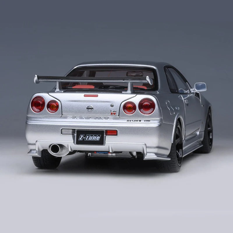AUTOart 1:18 for Nissan R34 NISMO GT-R Z-TUNE Car model static display birthday gift Sports car model