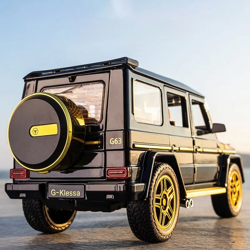 1/24 alloy die-cast G63 car model simulation sound and light off-road vehicle toys children's birthday gift Christmas