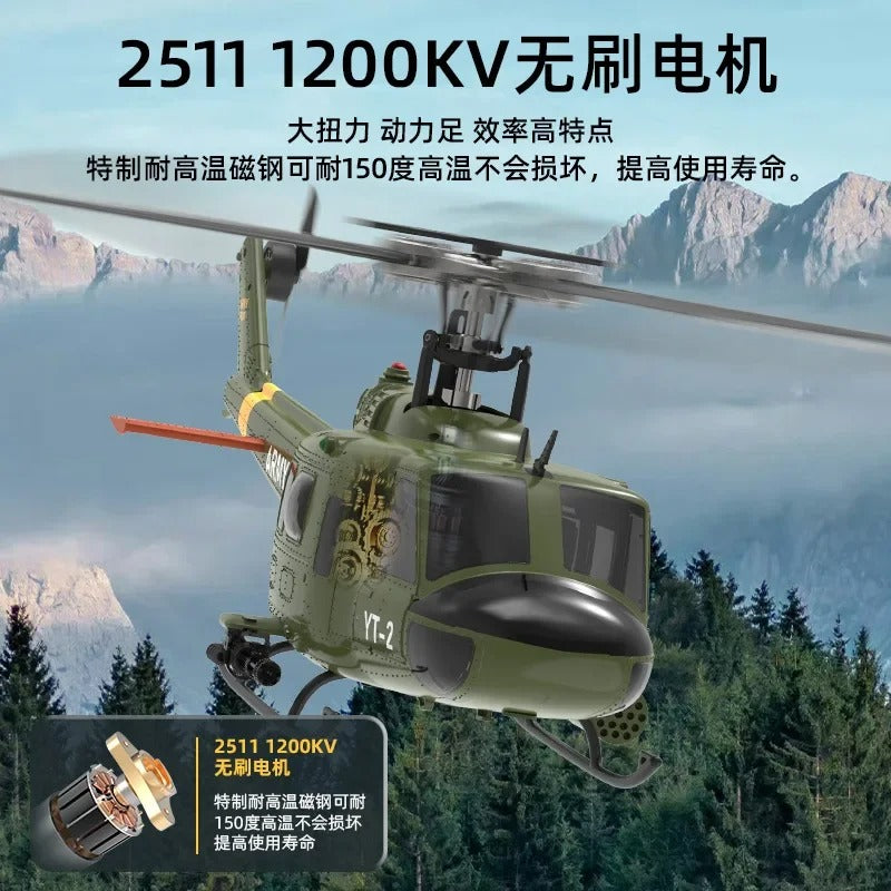 Yuxiang F07 6-Channels Remote Control Helicopter Huey Uh1d Looks Like A True 3d Special Effects Rc Helicopter Kid's Outdoor Toy
