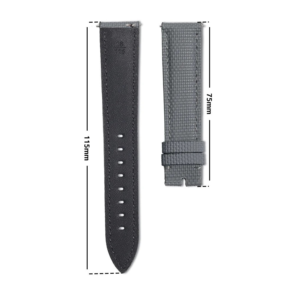Universal Soft Sailcloth Signature Strap delugs design For Omeaga Tudor Tissot Rolex Tank Cartier Signature Watch Bands