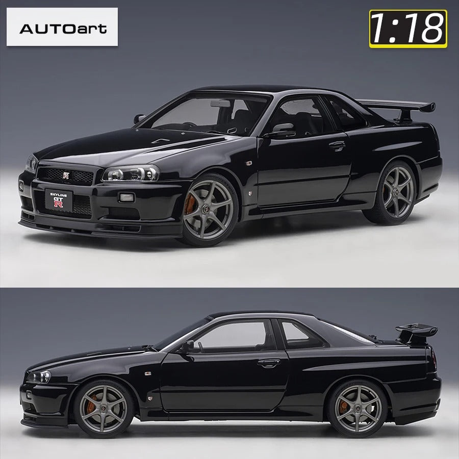 AUTOart 1:18 for Nissan R34 NISMO GT-R Z-TUNE Car model static display birthday gift Sports car model