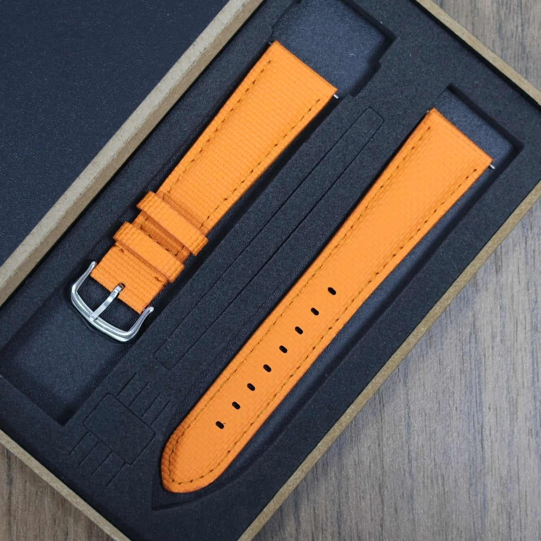 Universal Soft Sailcloth Signature Strap delugs design For Omeaga Tudor Tissot Rolex Tank Cartier Signature Watch Bands